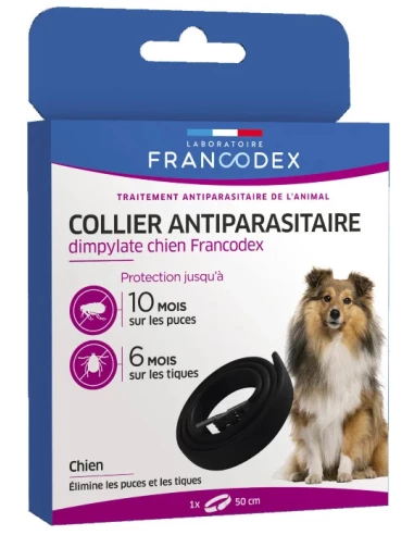 

Francodex Collar Antiparasitario - Eficacia anti-pulgas 300 días y anti-garrapatas 200 días