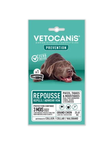 Vetocanis collier antiparasitaire pour chien