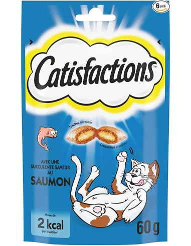 

GATISFACCIONES Bocadillos para gatos y gatitos Sabor salmón