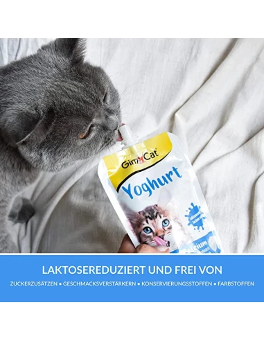 

GimCat Yoghurt, Yaourt - Snack für Katzen aus Vollmilch
